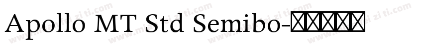 Apollo MT Std Semibo字体转换